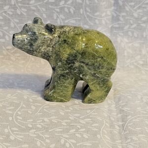 Serpentine Crystal Bear